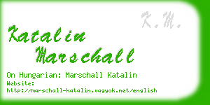 katalin marschall business card